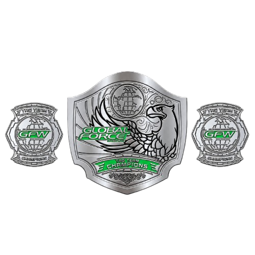 Custom Design Global Force Tag Team Championship Belts