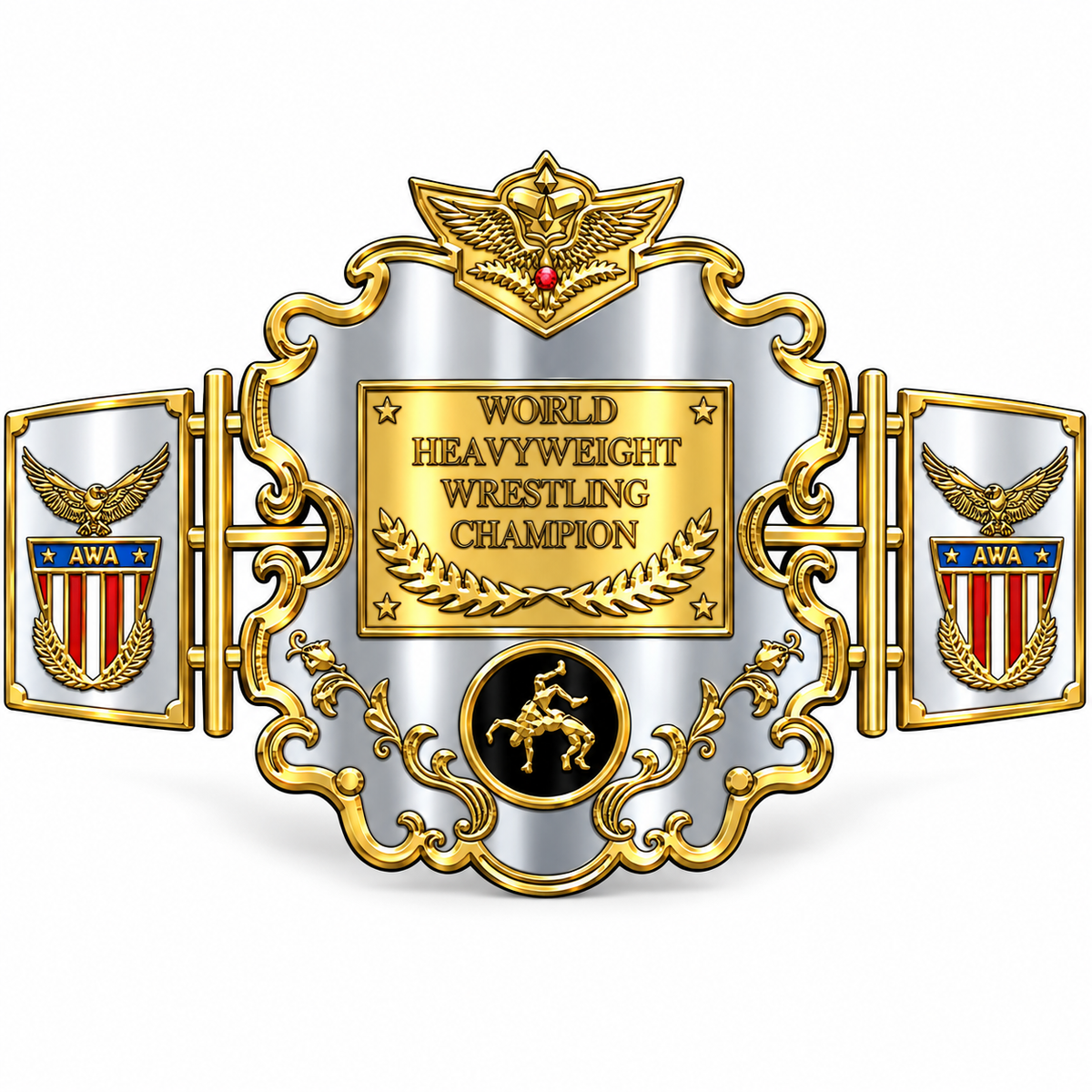 WGB-21 Custom Design NWA World Heavyweight Championship Wrestling Belt
