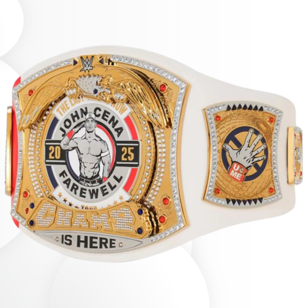 John Cena Farewell Tour 2025 Paris Spinner Replica Championship Belt