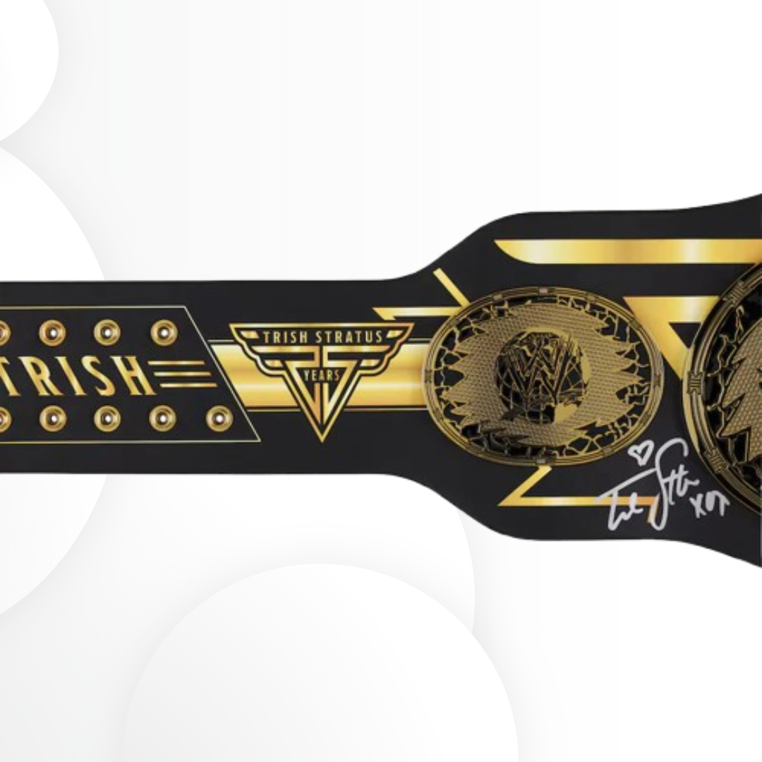 Trish Stratus Signed WWE 25 Years Anniversary Signature Series Replica Belt
