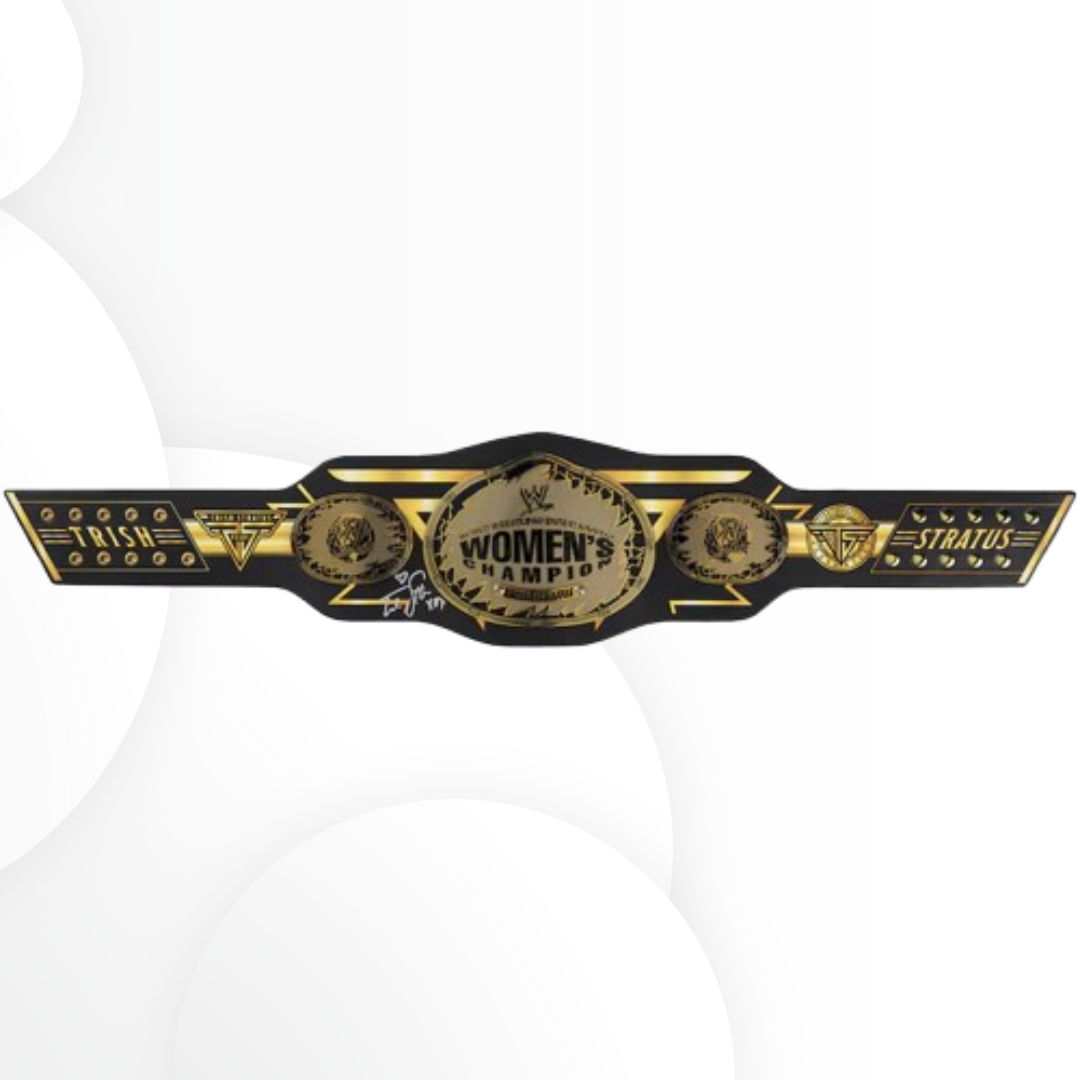 Trish Stratus Signed WWE 25 Years Anniversary Signature Series Replica Belt