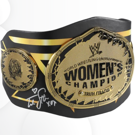 Trish Stratus Signed WWE 25 Years Anniversary Signature Series Replica Belt