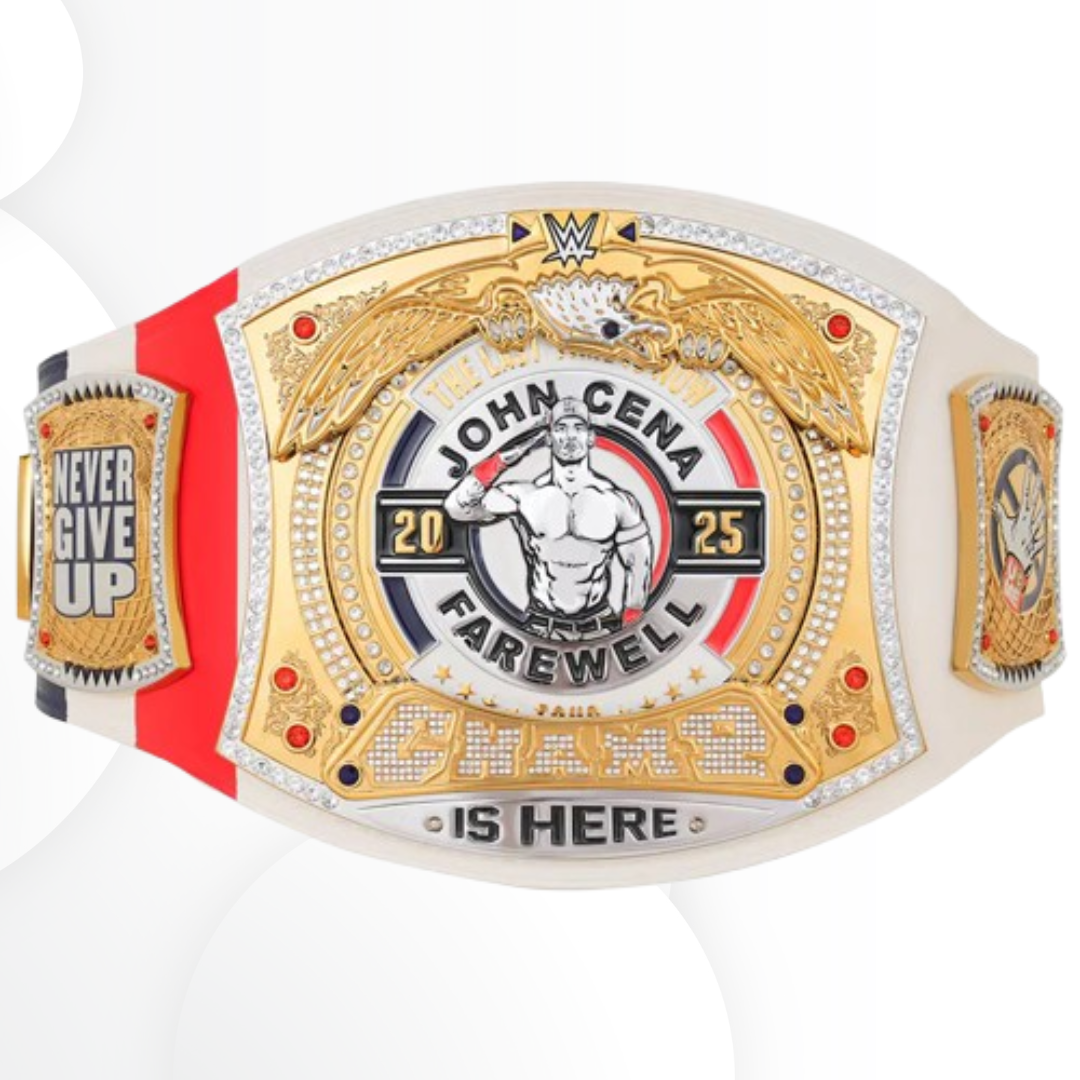 John Cena Farewell Tour 2025 Paris Spinner Replica Championship Belt
