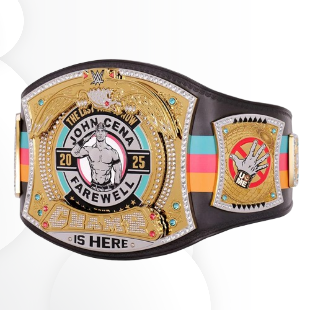 Rare WWE John Cena Farewell Tour 2025 San Antonio Spinner Replica Wrestling Belt