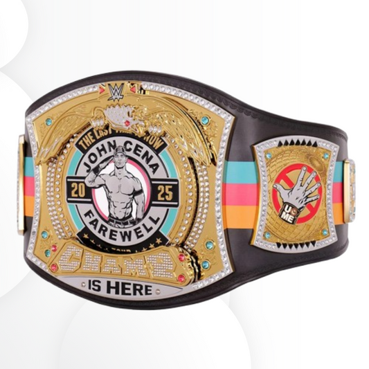 Rare WWE John Cena Farewell Tour 2025 San Antonio Spinner Replica Wrestling Belt