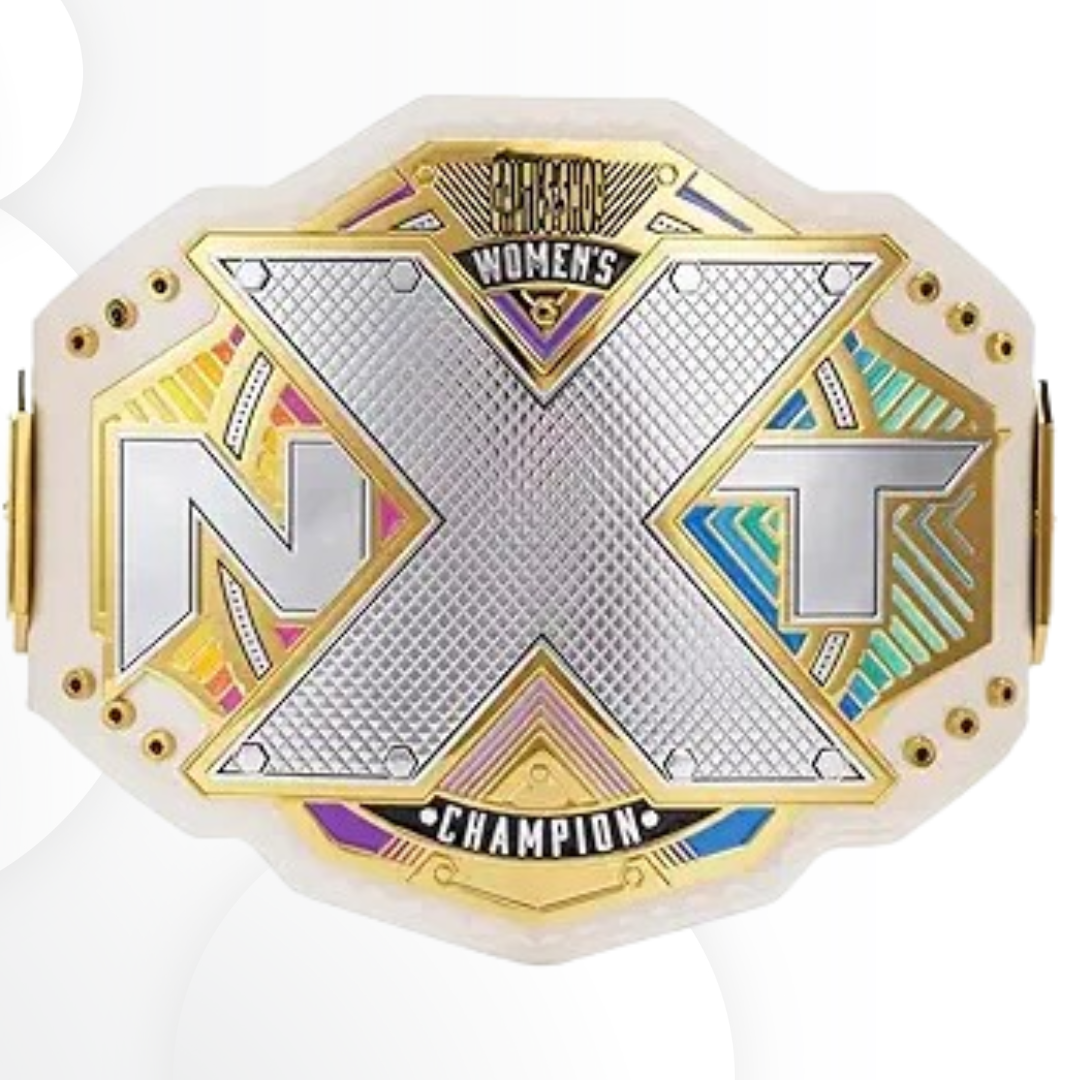NXT Women’s World Championship Replica Title Belt White Strap Heavyweight Wrestling Championship for Adult Fans & Collectors