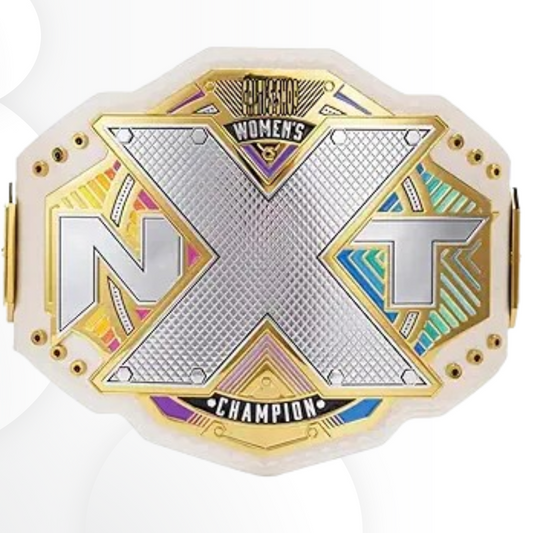 NXT Women’s World Championship Replica Title Belt White Strap Heavyweight Wrestling Championship for Adult Fans & Collectors