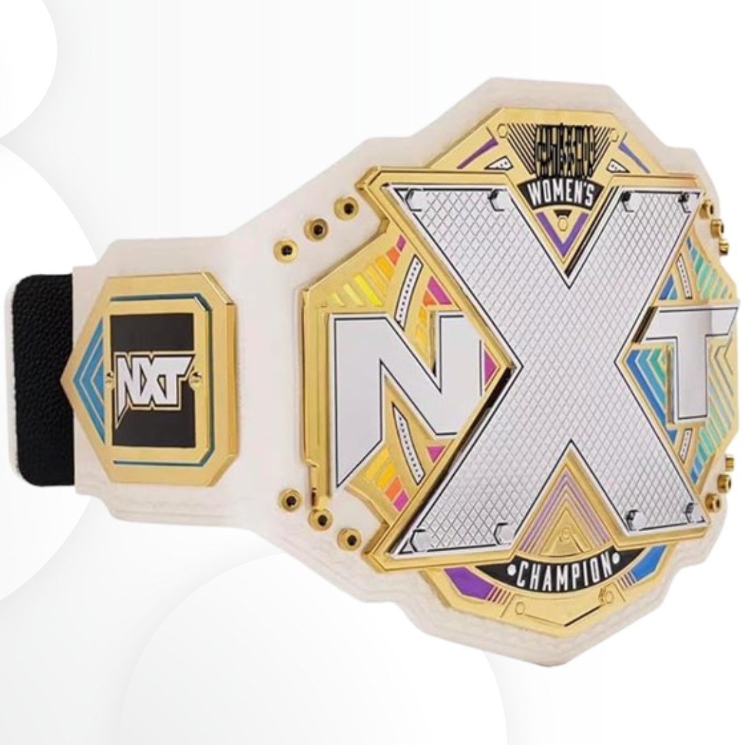 NXT Women’s World Championship Replica Title Belt White Strap Heavyweight Wrestling Championship for Adult Fans & Collectors