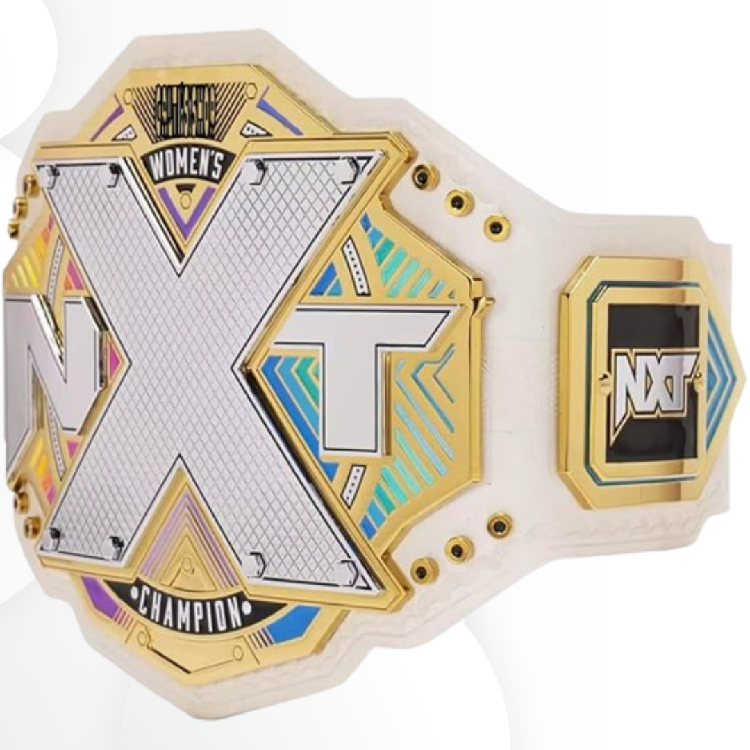 NXT Women’s World Championship Replica Title Belt White Strap Heavyweight Wrestling Championship for Adult Fans & Collectors