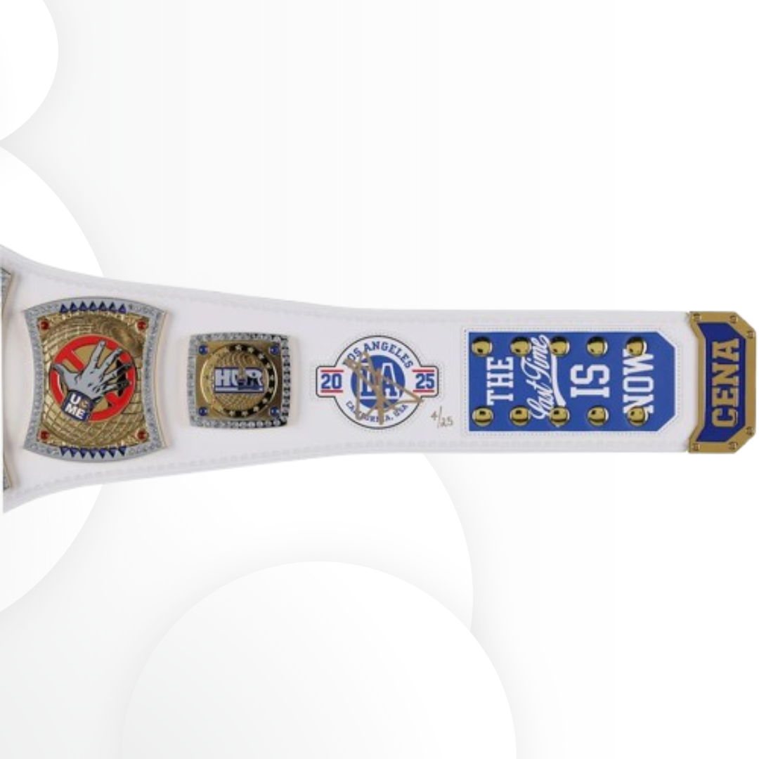 John Cena Autographed WWE 2025 Farewell Tour Replica Title Belt Limited Edition of 25 (Los Angeles Exclusive)