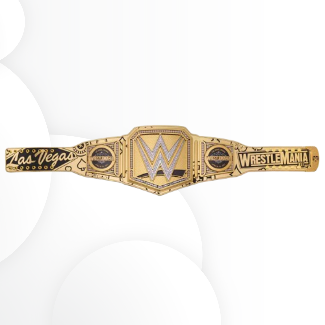 Official WWE WrestleMania 41 Golden Replica Title Belt