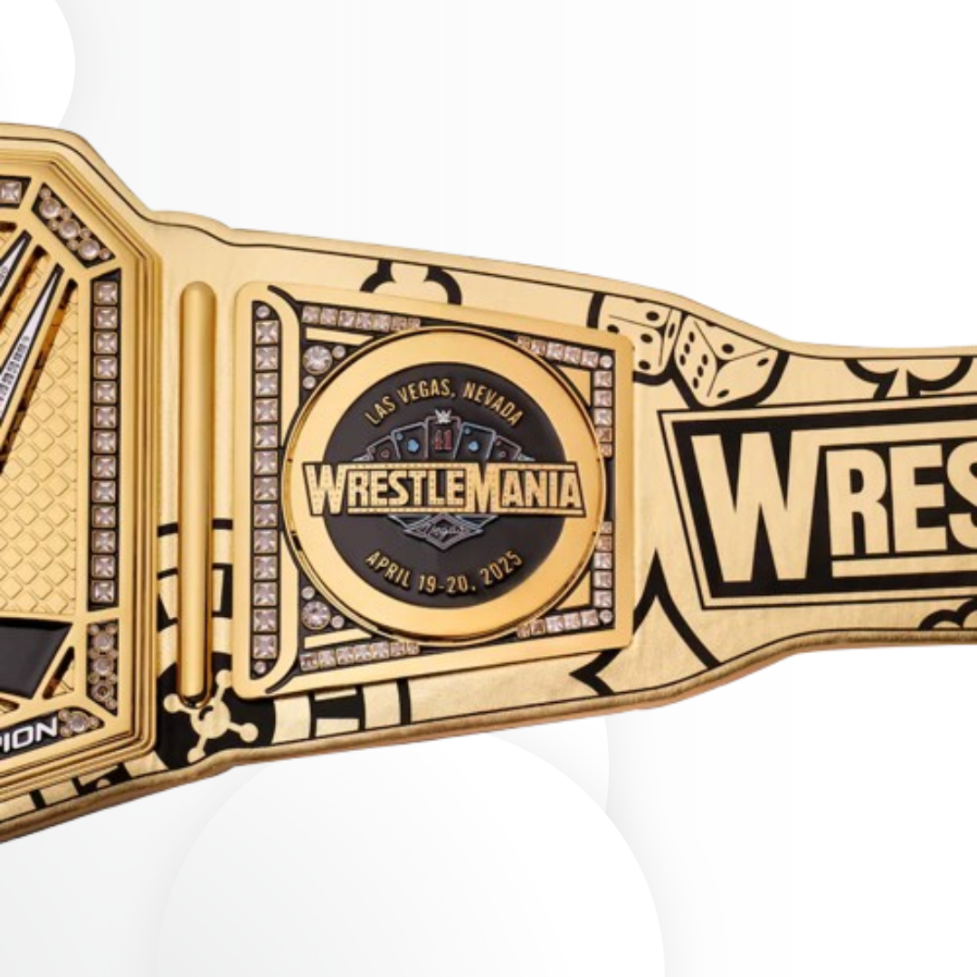 Official WWE WrestleMania 41 Golden Replica Title Belt