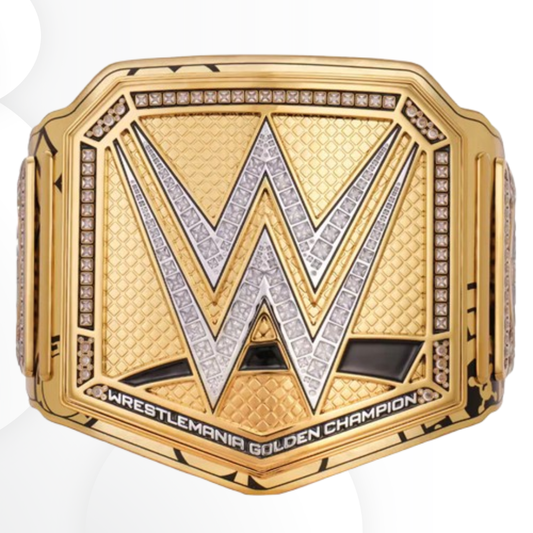 Official WWE WrestleMania 41 Golden Replica Title Belt
