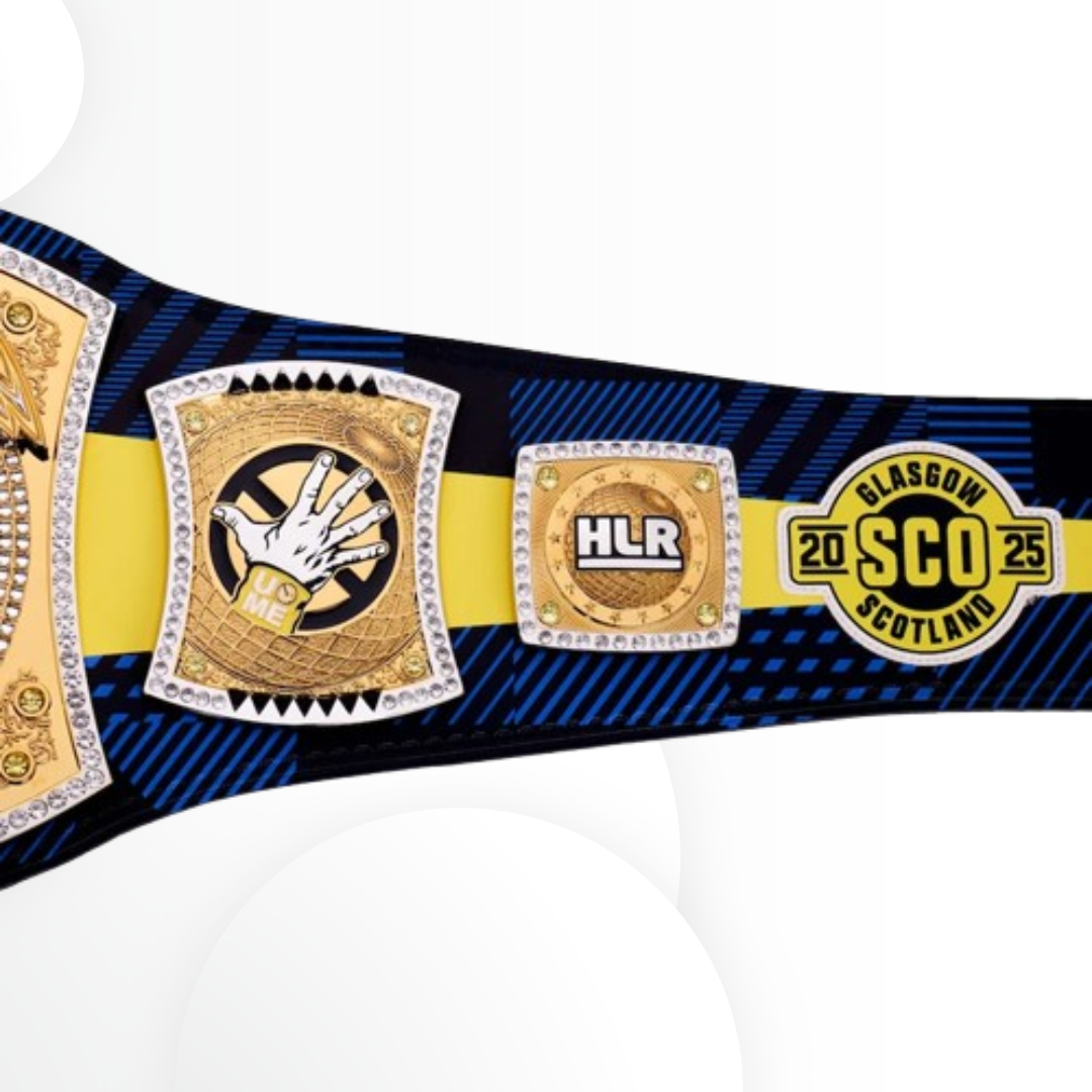 John Cena 2025-2026 Farewell Tour Glasgow Spinner Championship Replica Belt