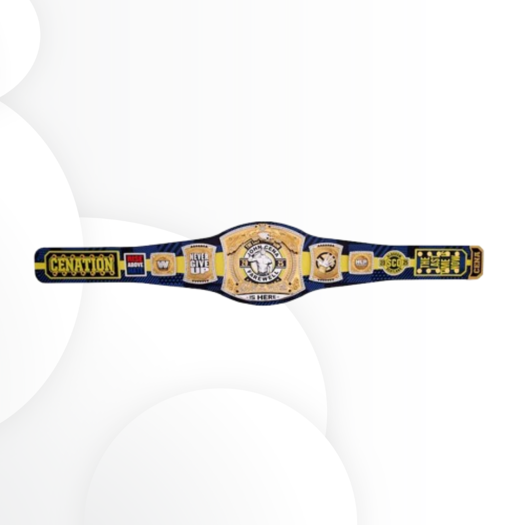 John Cena 2025-2026 Farewell Tour Glasgow Spinner Championship Replica Belt