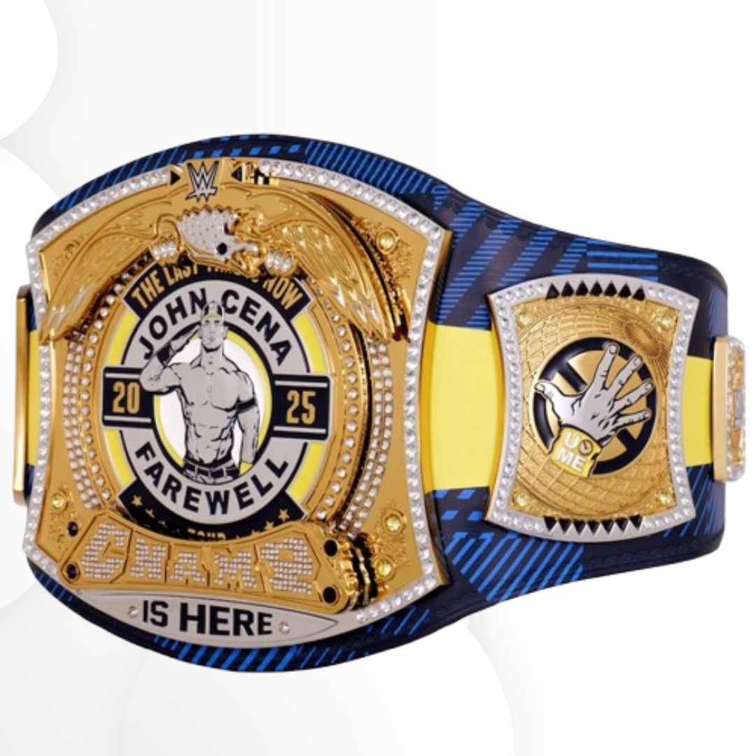 John Cena 2025-2026 Farewell Tour Glasgow Spinner Championship Replica Belt