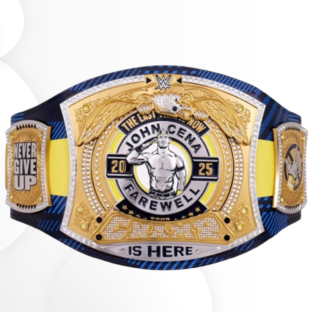 John Cena 2025-2026 Farewell Tour Glasgow Spinner Championship Replica Belt