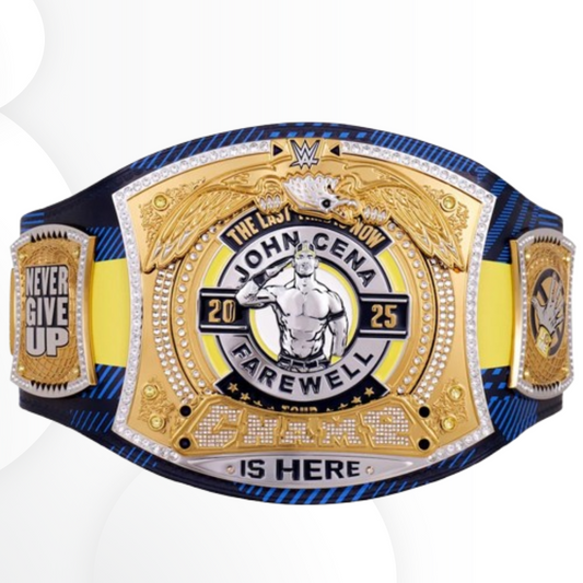 John Cena 2025-2026 Farewell Tour Glasgow Spinner Championship Replica Belt