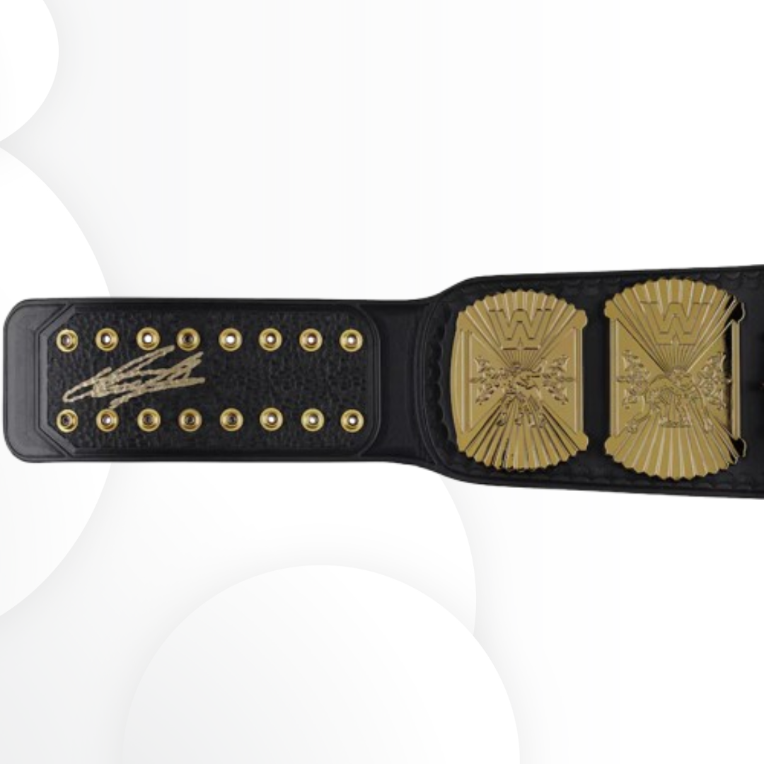 The Undertaker WWE Autographed Winged Eagle Championship Replica Belt