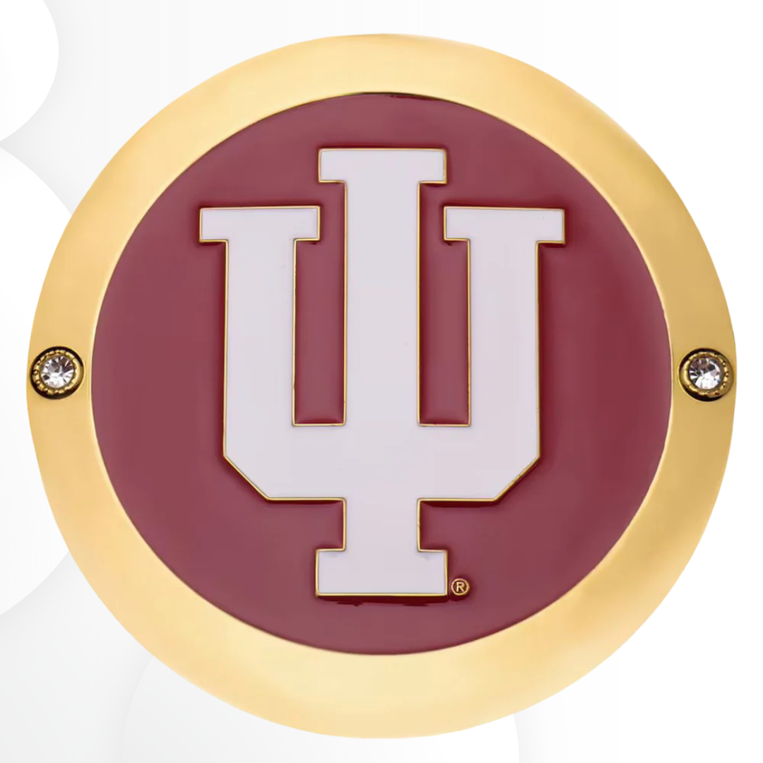 Indiana Hoosiers 16MM Replica Side Plates with Deluxe Display Box