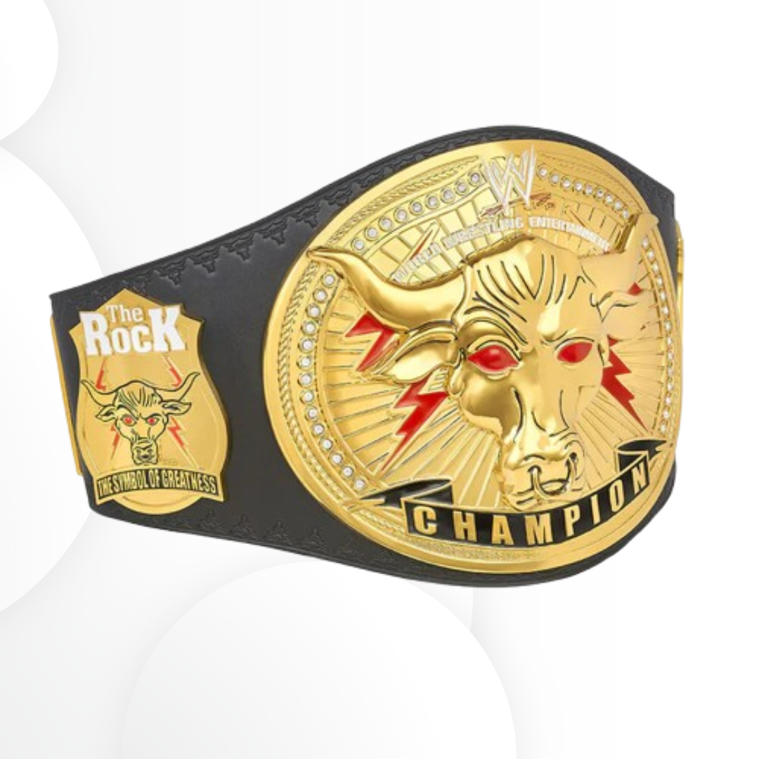 The Rock Brahma Bull WWE Replica Championship Title Belt