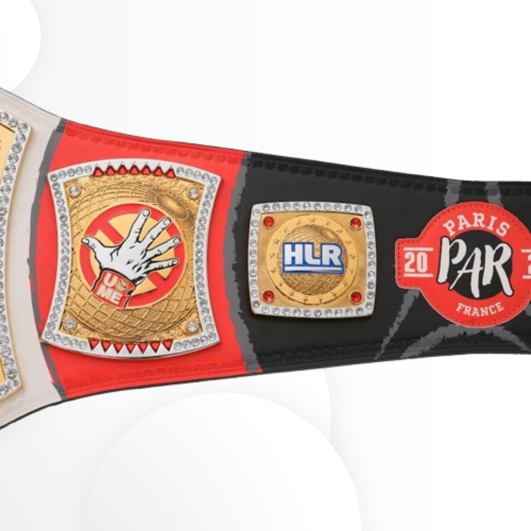 John Cena Farewell Tour 2025 Paris Spinner Replica Championship Belt