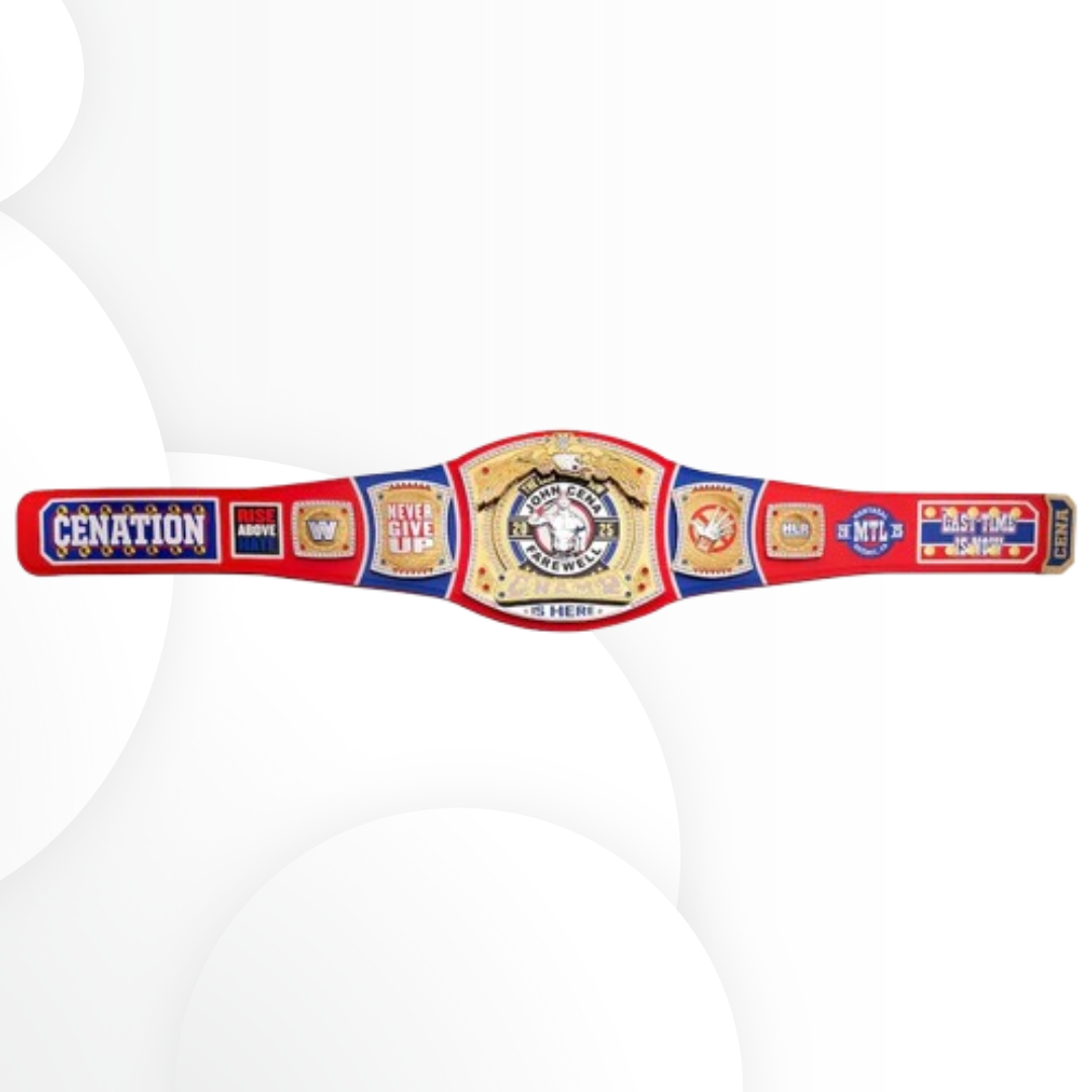 John Cena Farewell Tour 2025 Montreal Spinner Championship Replica Belt