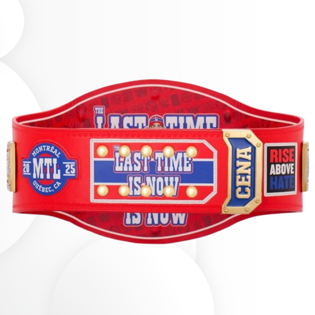 John Cena Farewell Tour 2025 Montreal Spinner Championship Replica Belt