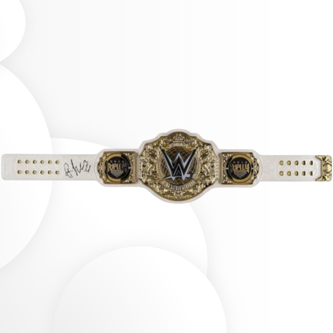 Rhea Ripley WWE Autographed Women’s World Championship Replica Belt