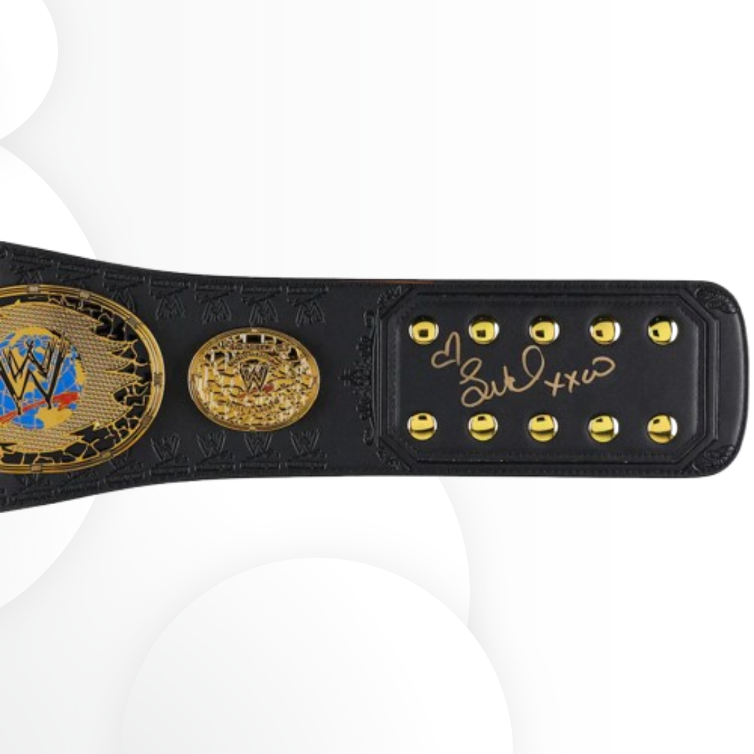 Trish Stratus & Lita Signed WWE Women’s Championship Attitude Era Replica Belt