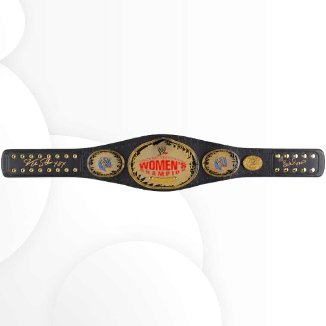 Trish Stratus & Lita Signed WWE Women’s Championship Attitude Era Replica Belt
