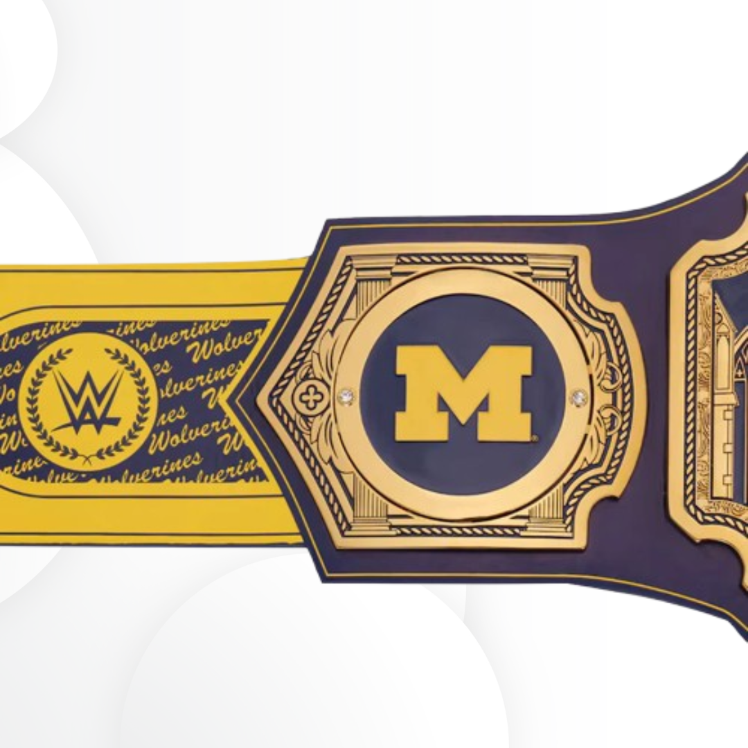 Michigan Wolverines WWE Legacy Championship Replica Belt