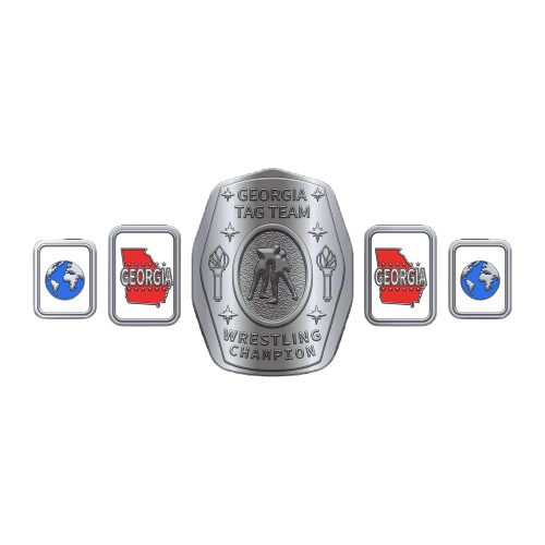 Custom Design Georgia Tag Team Wrestling Belt