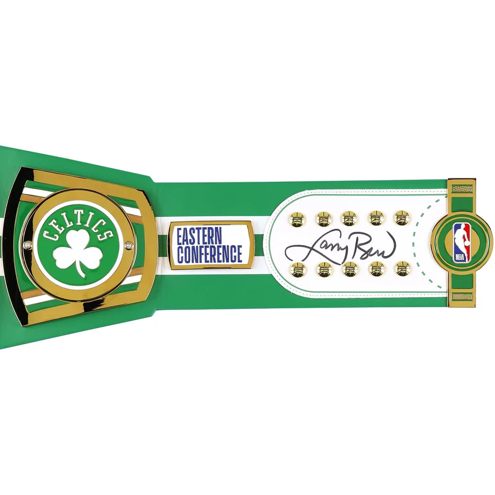 Larry Bird Boston Celtics autographed Fanatics Authentic WWE Legacy title belt