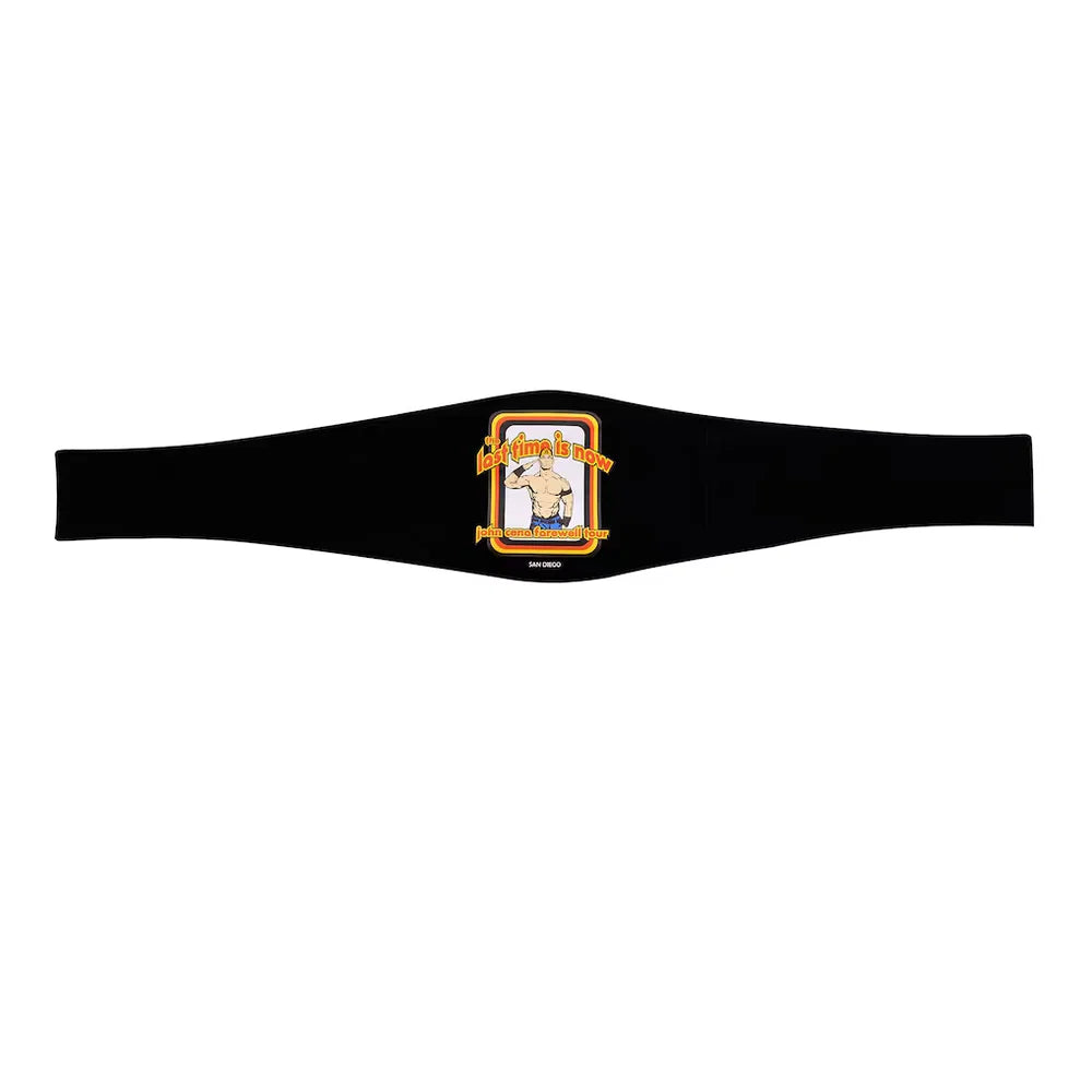 A black athletic waist wrap or belt featuring a central graphic with a golden border, a white dog illustration, and the text 'Golden Retriever'.