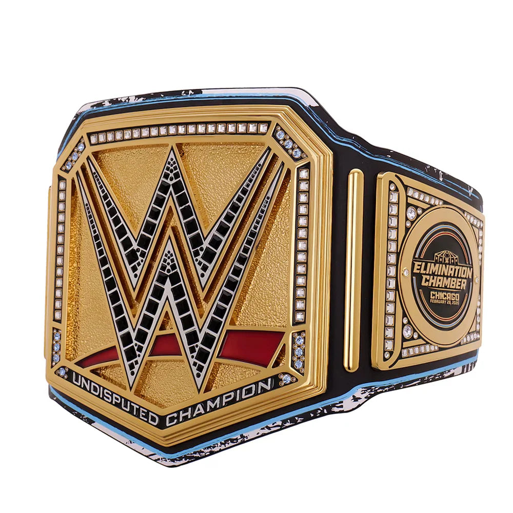 Elimination Chamber 2026 Chicago Championship replica title belt WWE wrestling collectible