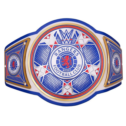 Decorative belt with Rangers Football Club logo on a white background