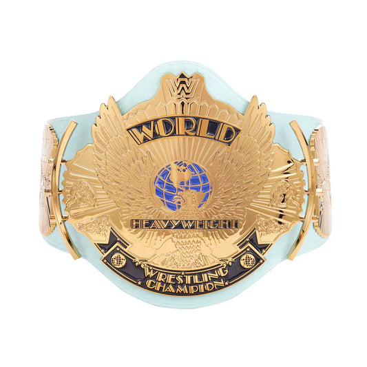 Light Blue Winged Eagle Deluxe Replica Wrestling Championship Belt