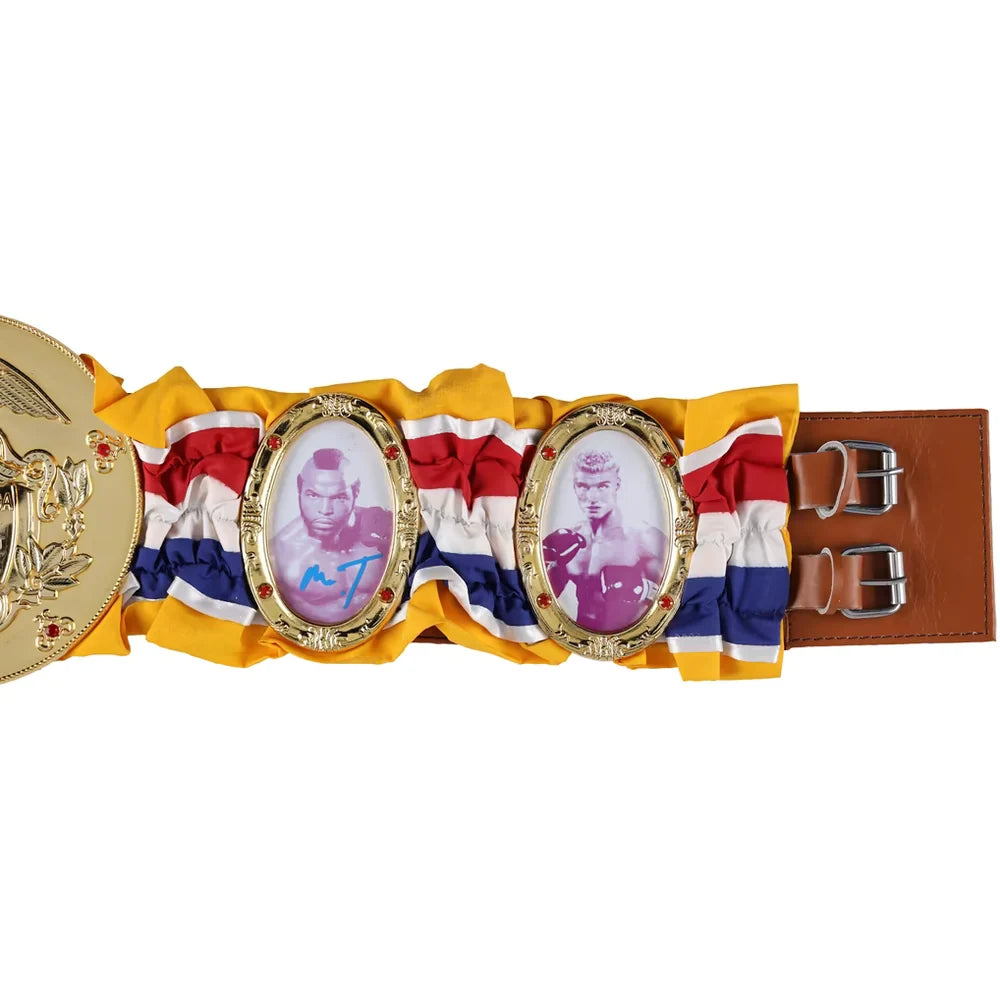 Sylvester Stallone and Mr. T Rocky III Autographed Championship Belt