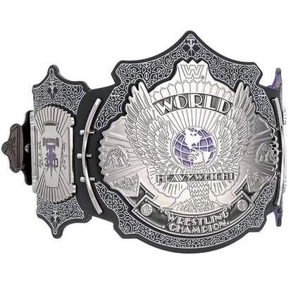 World Heavyweight Wrestling Championship belt on a white background
