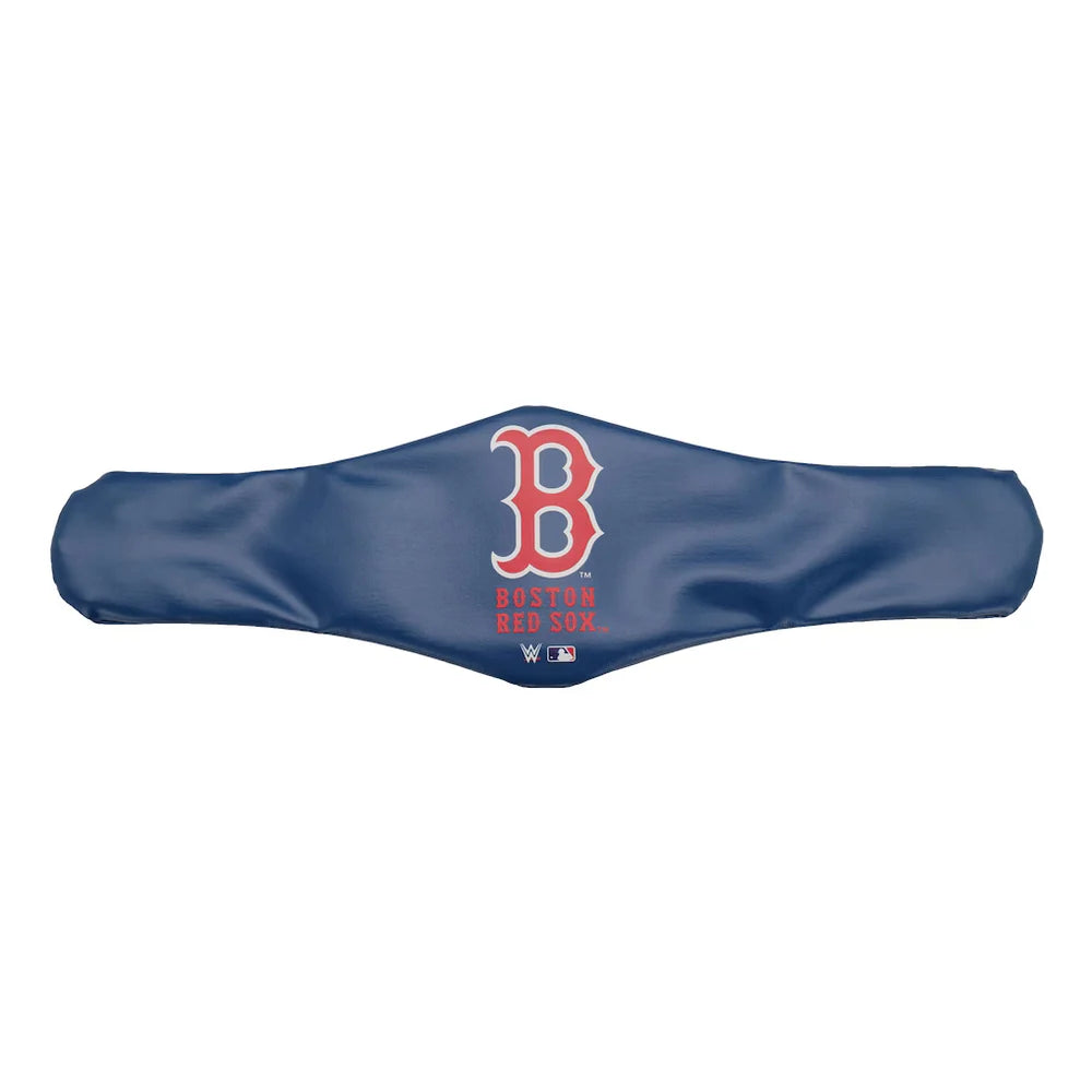 A navy blue Boston Red Sox golf club cover featuring the team's red and white 'B' logo and 'BOSTON RED SOX' text, displayed on a clean white background.