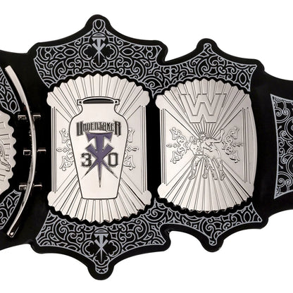 WWE championship belt with detailed design on a white background