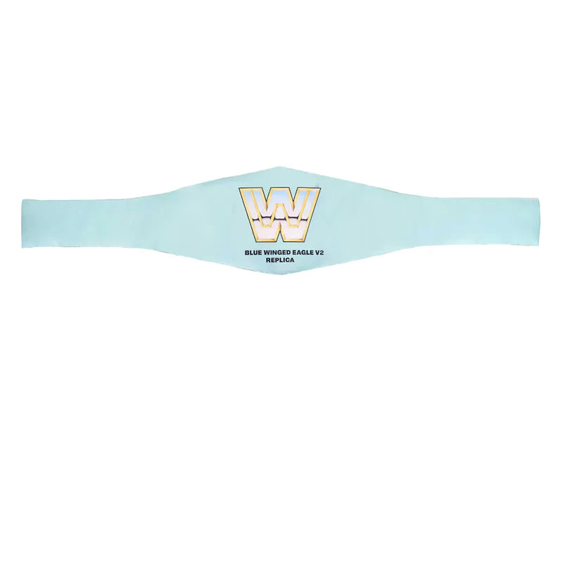 Light Blue Winged Eagle Deluxe Replica Wrestling Championship Belt