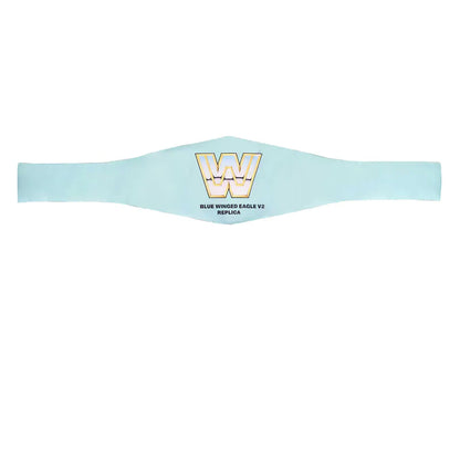 Light Blue Winged Eagle Deluxe Replica Wrestling Championship Belt