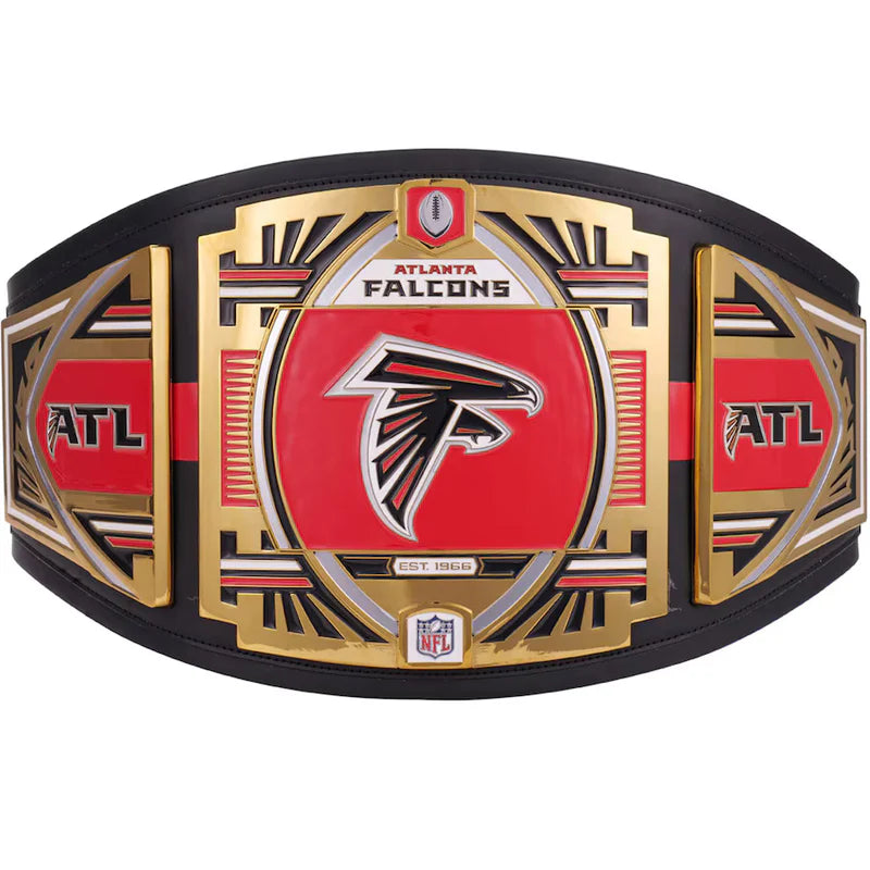 Atlanta Falcons championship belt with red and gold design