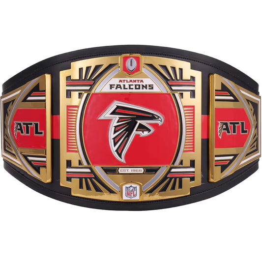 Atlanta Falcons championship belt with red and gold design