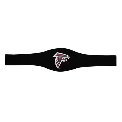 Black sweatband with Atlanta Falcons logo on a white background