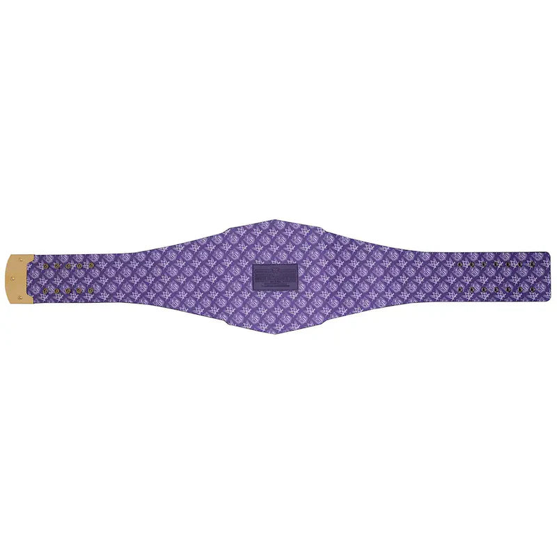 Purple belt with a geometric pattern on a white background