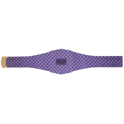 Purple belt with a geometric pattern on a white background