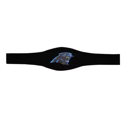 Black headband with Carolina Panthers logo on a white background Carolina Panthers Ultimate Legacy Title Belt